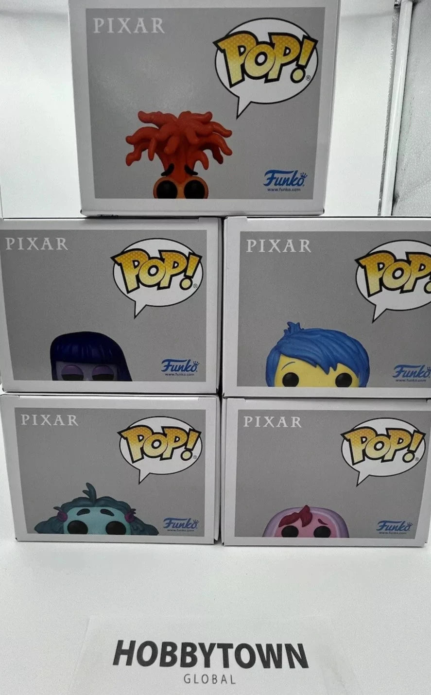 Funko Pop! DIsney/Pixar Inside Out 2 - Set of 5- Anxiety, Ennui, Envy with Memory Orb, Embarassment, and Joy