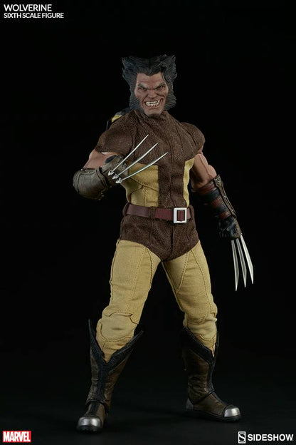 Sideshow X-Men: Wolverine (Brown Suit) 1/6 Scale Action Figure