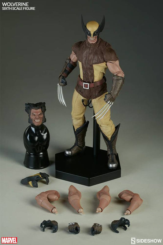Sideshow X-Men: Wolverine (Brown Suit) 1/6 Scale Action Figure
